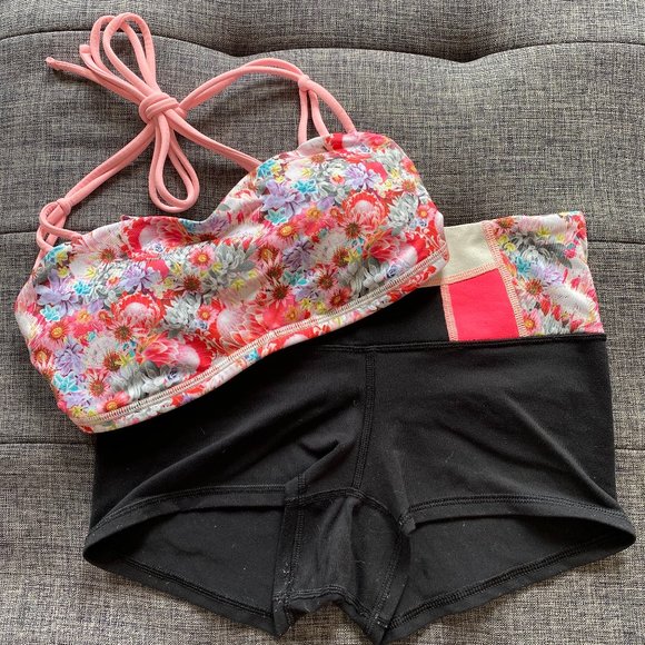 Lululemon Sports Bra and Reversible Boogie Shorts - Picture 1 of 9